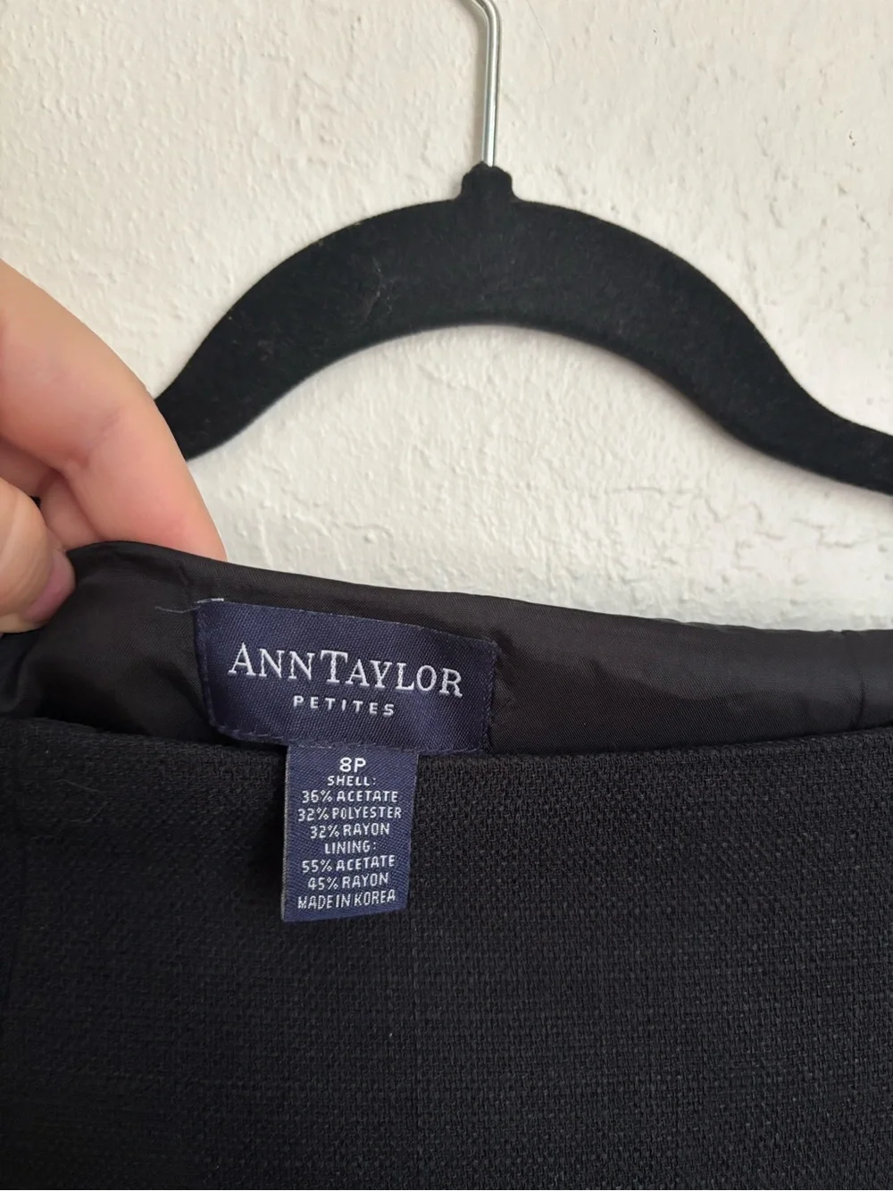 Ann Taylor Black Skirt with Panels
